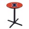 Holland Bar Stool Co 36" Blk Wrinkle Illinois Pub Table L211B3628IlliniU - alternate 1